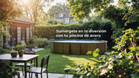 Piscina elevada Imitación Madera Gre Pacific Ovalada Imitación Madera