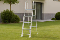 Piscina elevada Gre Wet ovalada chapa blanca depuradora
