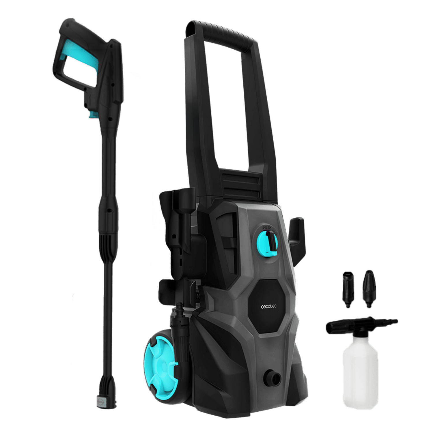 Cecotec HydroBoost 1400 EasyGo Lavadora A Presión 1400 W 105 Bar 426 Litros Por Hora Bomba HardPump Aluminio