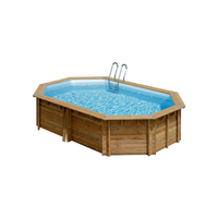 Piscina elevada de madera Gre Sunbay Avocado 656x456x131