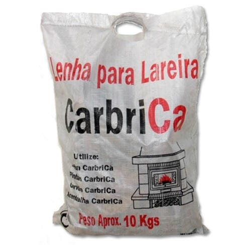 CARBRICA Leña para Chimenea Mezcla Seca de Eucalipto y Olivo - Palet 55 Sacos x 10 kg