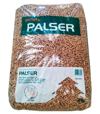 PALSER Pellets de Madera de Pino ENplus A1 - Palet 60 Sacos x 15 kg Alto Poder Calorífico