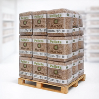 MARTOS Pellets de Madera de Pino 100% Natural - Saco 15 kg Alto Poder Calorífico