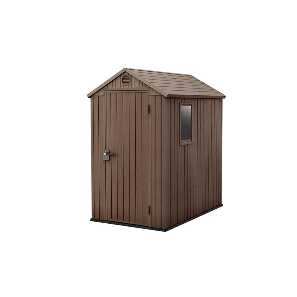 Keter - Caseta de exterior Darwin 4x6 marrón