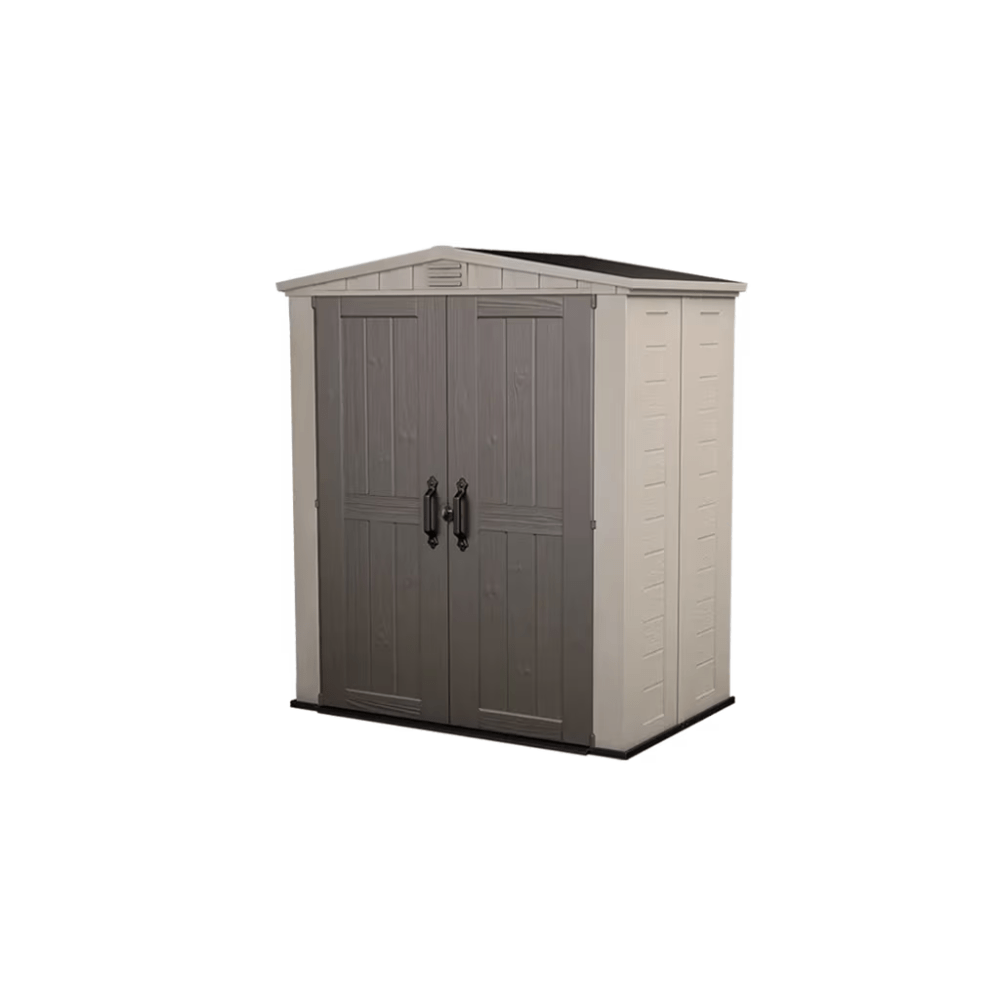 Keter - Caseta de exterior Factor 6x3 marrón/beige