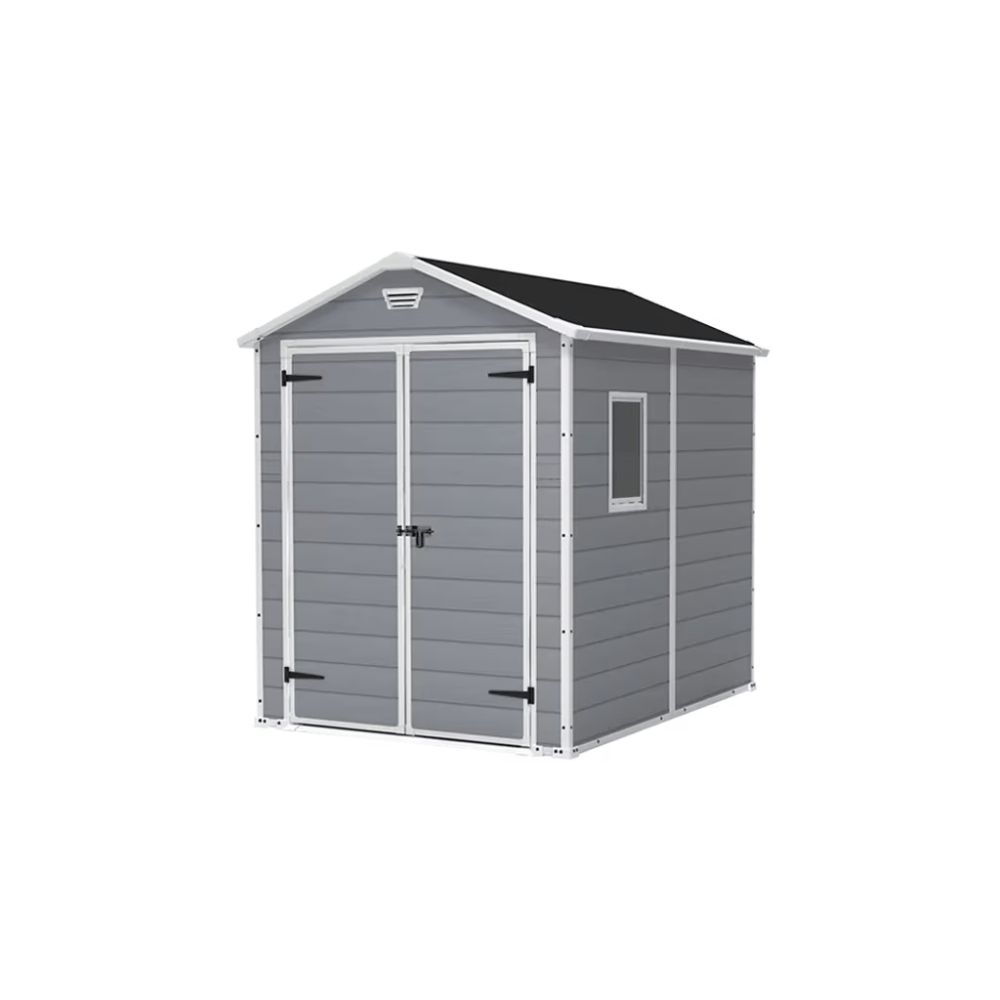 Keter - Caseta de exterior Manor 6x8 gris