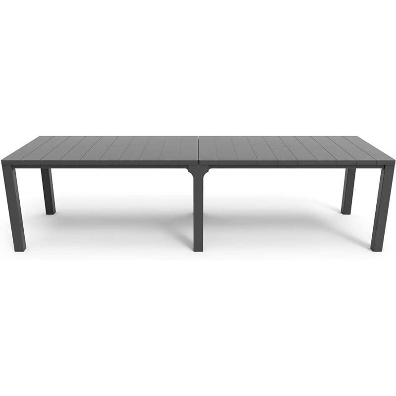 Keter - Mesa de comedor de exterior Julie Doble grafito