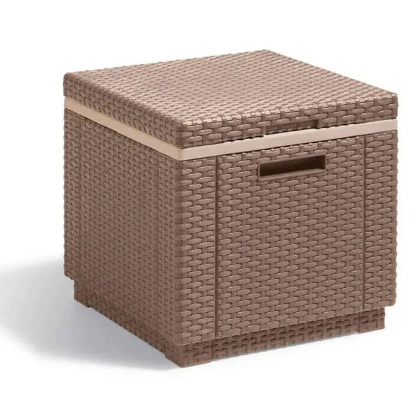 Keter - Nevera de jardín Ice Cube capuchino