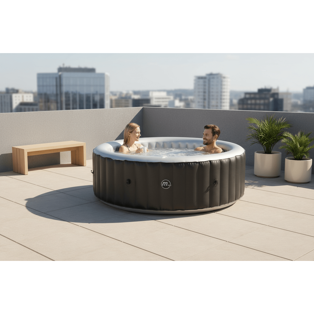 MSpa – Spa hinchable circular Starry 4–6 personas