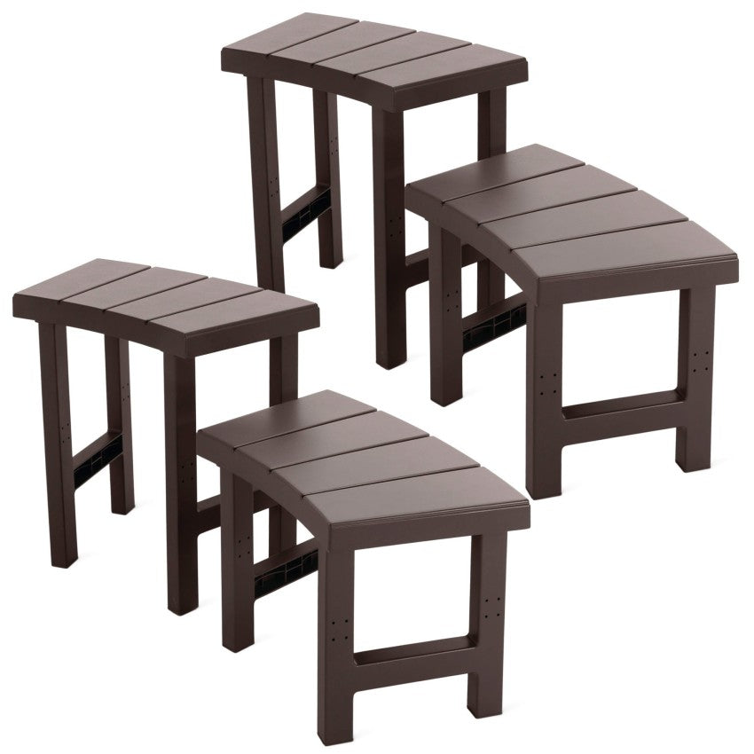 Intex Pack 4 Bancos Modulares de plástico Spa Circular 4 Personas