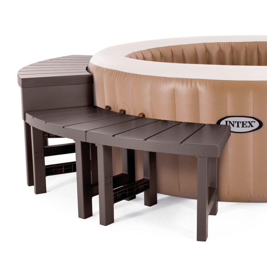 Intex Pack 4 Bancos Modulares de plástico Spa Circular 4 Personas