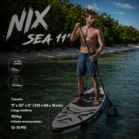 Tabla de paddle surf hinchable 11" 335 cm blanca