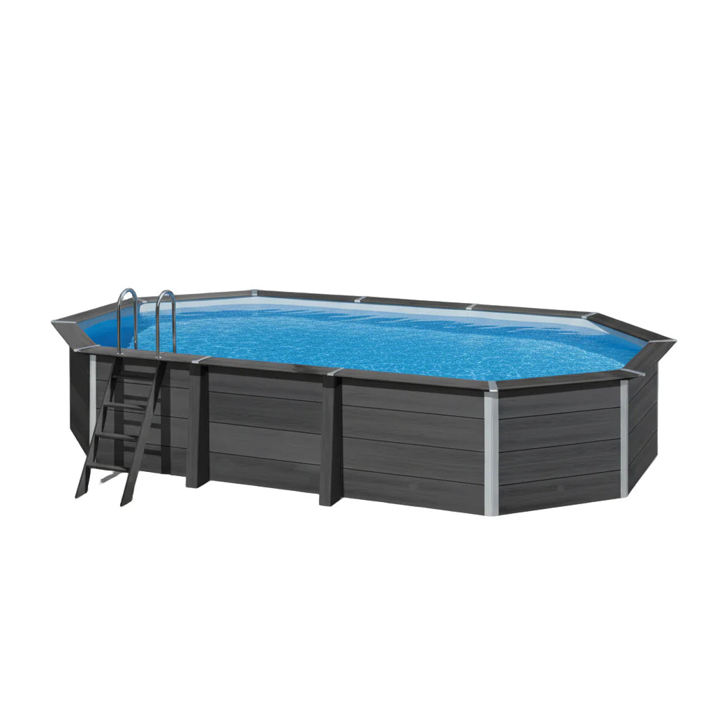 Piscina elevada de Composite Gre Avantgarde Ovalada 664x386x124