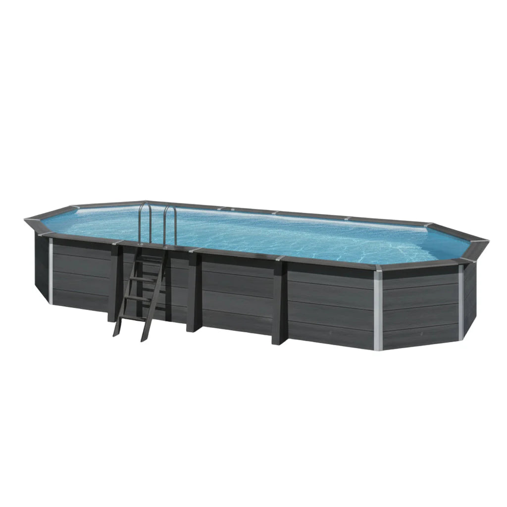 Piscina elevada de Composite Gre Avantgarde Ovalada 804x386x124