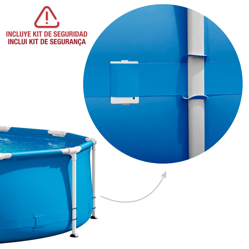 Intex Metal Frame Piscina Desmontable Circular 457x122 cm 3785L