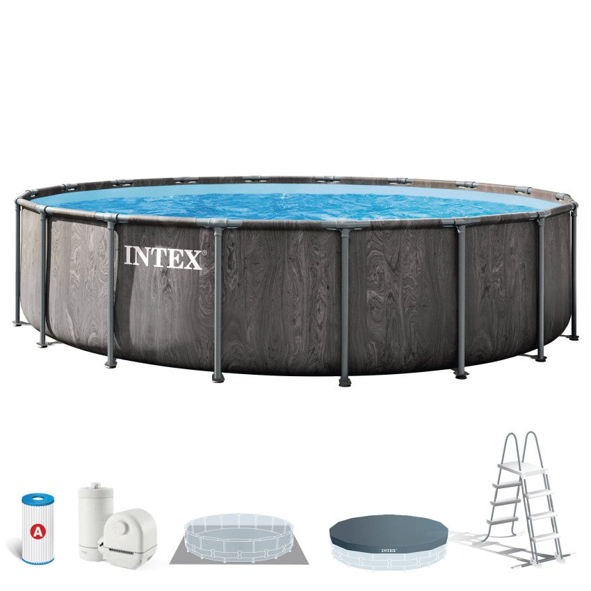 Intex Piscina Desmontable Greywood Prism Frame 549x122cm con Depuradora