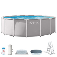 Intex Piscina Desmontable Prism Frame Redonda 457x122 cm con Depuradora