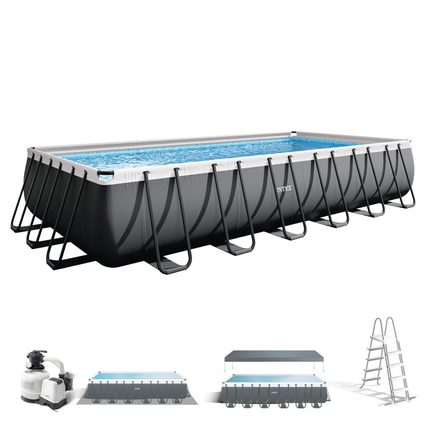 Intex Ultra XTR Frame Piscina Desmontable Rectangular 732x366x132cm Depuradora