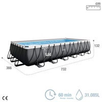 Intex Ultra XTR Frame Piscina Desmontable Rectangular 732x366x132cm