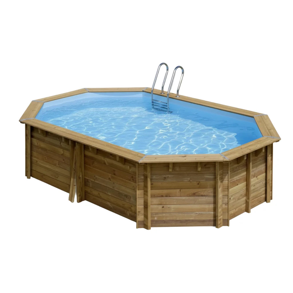 Piscina elevada de madera Gre Sunbay Canelle 2 535x356x117