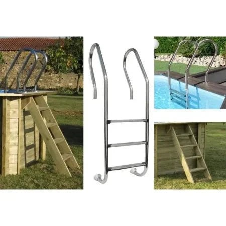 Piscina elevada de madera Gre Sunbay Orange 755x456x146