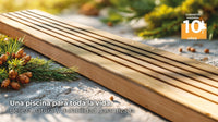 Piscina elevada de madera Gre Sunbay Lemon 375x200x68