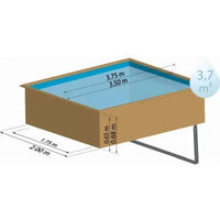 Piscina elevada de madera Gre Sunbay Lemon 375x200x68