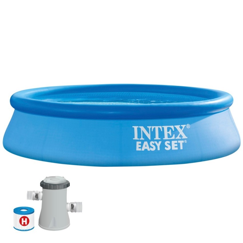 Intex Easy Set Piscina Hinchable Redonda 244x61cm con Depuradora