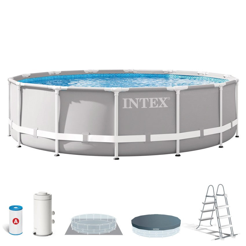 Intex Prism Frame Piscina Redonda Desmontable 427x107 cm con Depuradora