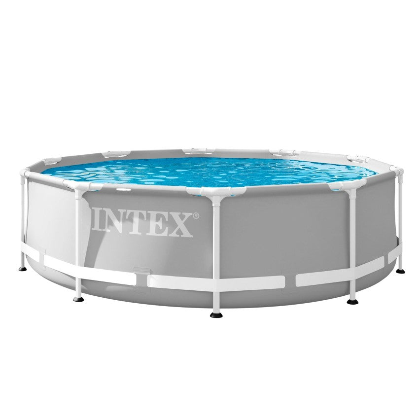 INTEX Prism Frame Piscina Redonda Desmontable 305x76cm Gris