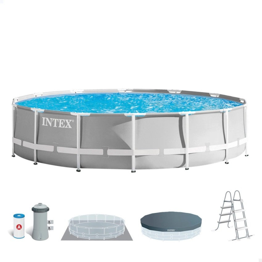 Intex Piscina Redonda Prism Frame 457x107cm con Depuradora