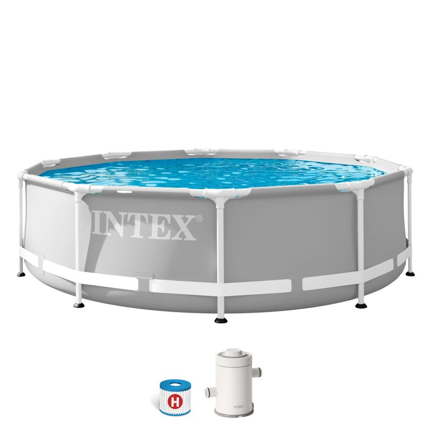 Intex Piscina Desmontable Prism Frame Redonda 305x76 cm con Depuradora