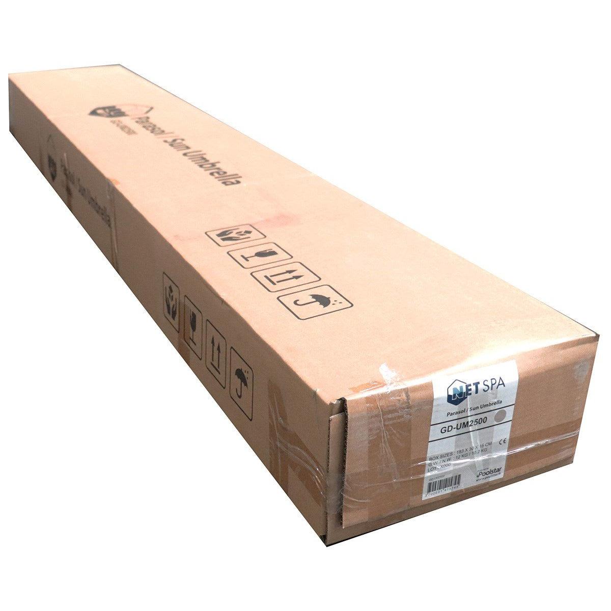 Poolstar – Paraguas 250 cm beige para jardín