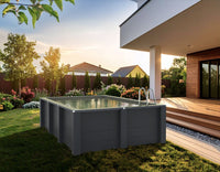 Piscina elevada de composite Gre rectangular KPCOR46T (455 × 315 × 126 cm)