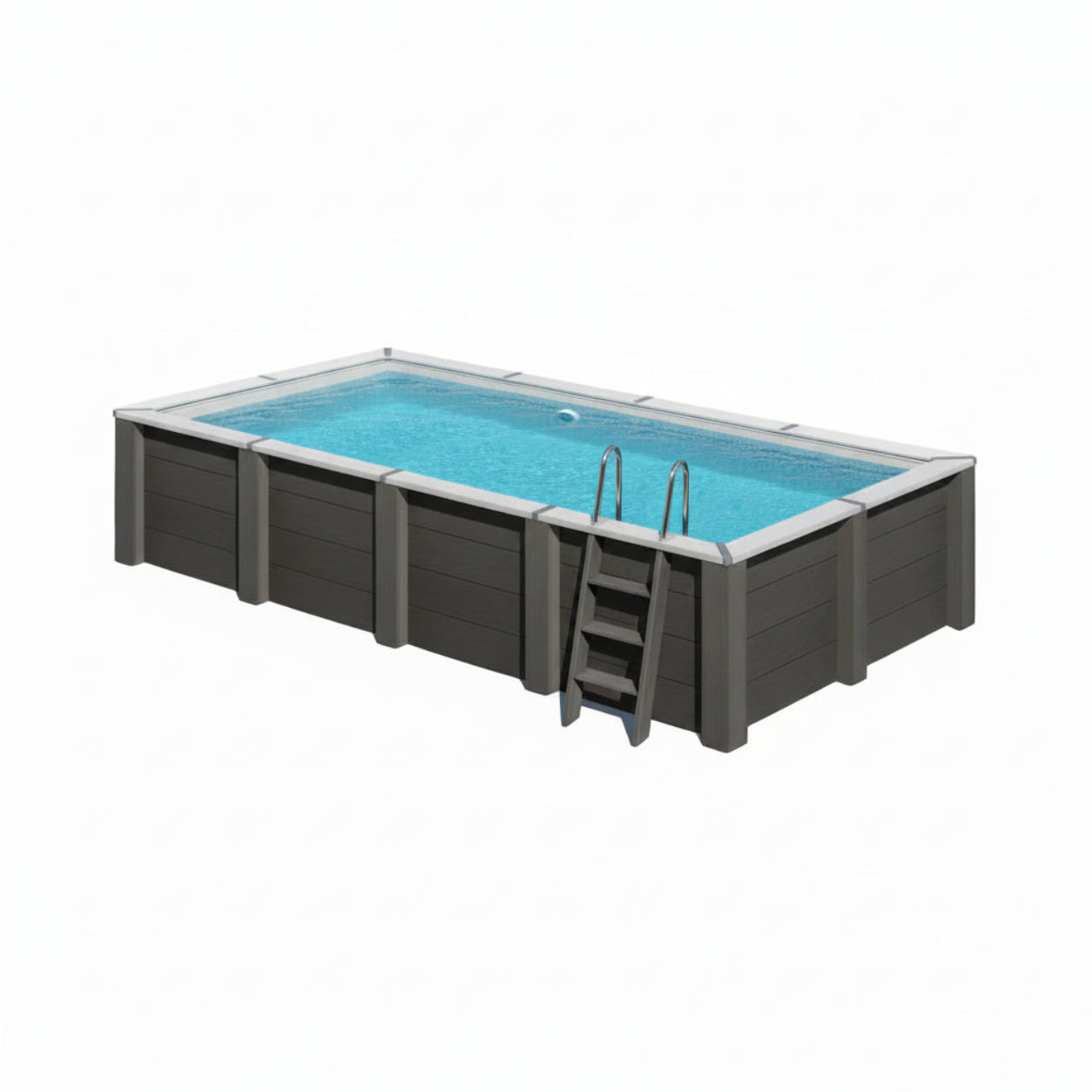 Piscina elevada de composite Gre rectangular KPCOR60T (595 × 315 × 126 cm)