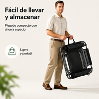 Silla Plegable Baja Para Playa Y Camping Con Reposacabezas Acolchado