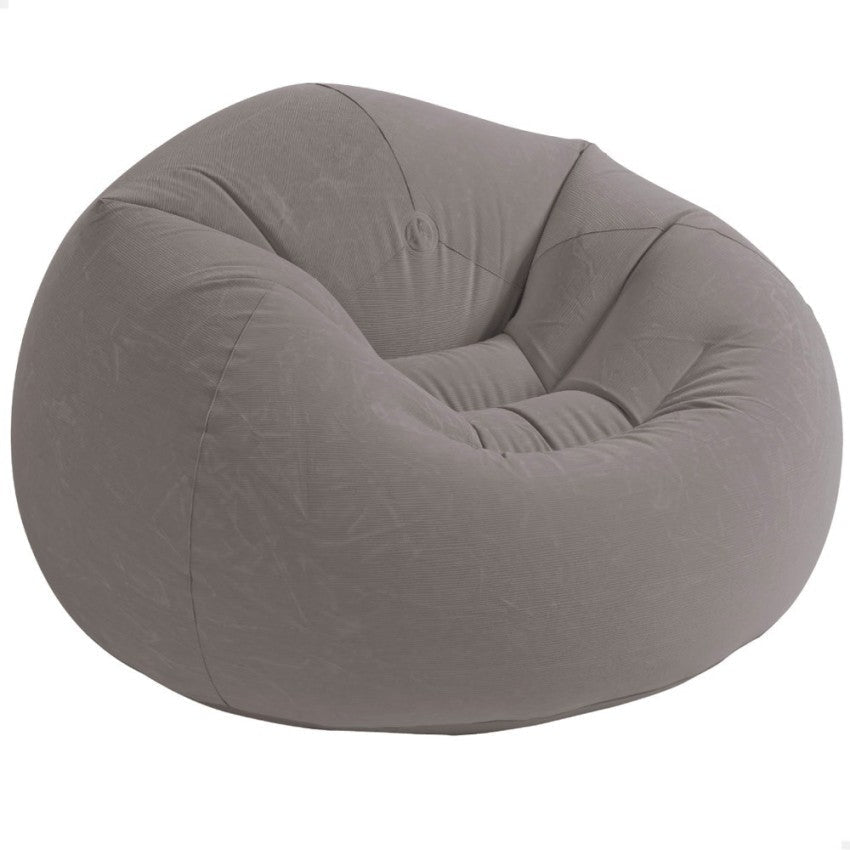 Intex Beanless Bag Sillón Hinchable Ergonómico Gris 114x114x71cm