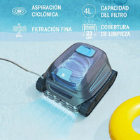 Zodiac CNX 10 Robot Limpiafondos con Cable para Piscina Limpia Fondo Paredes y Línea de Flotación